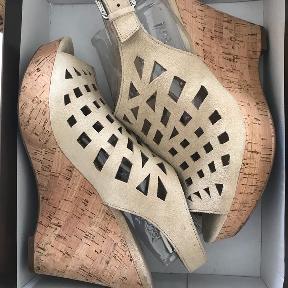 Franco Sarto Shoes - FRANCO SARTO Suede Platform Wedges